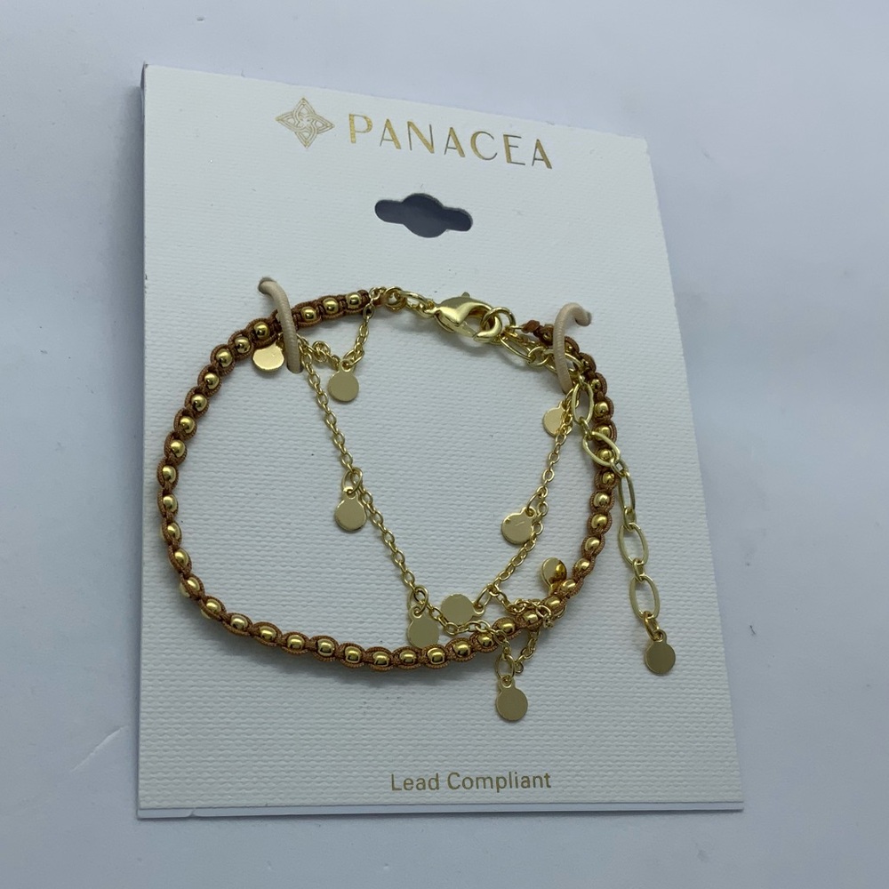 PANACEA Gold Beaded Bracelet - Picture 2 of 5